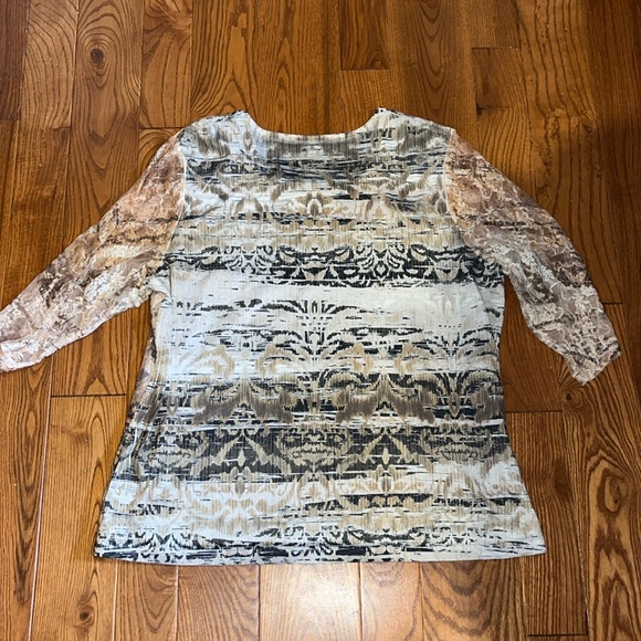 Cj banks women’s 3/4 length blouse size 1X - Picture 6 of 10